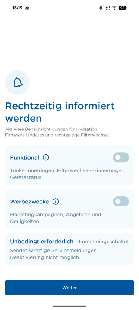BRITA LARQ iQ Trinkflasche mit Wasserfilter BRITA App 4
