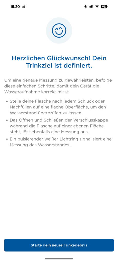 BRITA LARQ iQ Trinkflasche mit Wasserfilter BRITA App 5