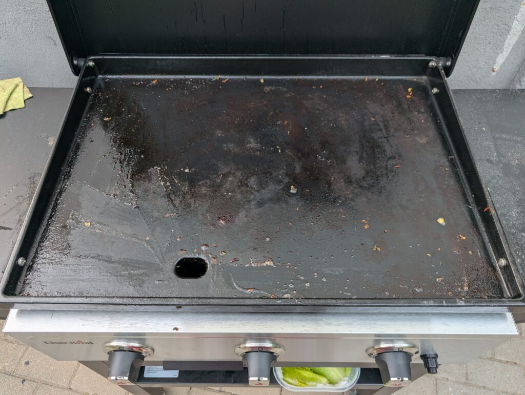 Char-Broil Griddle 3400 Gasgrill nach dem Grillen