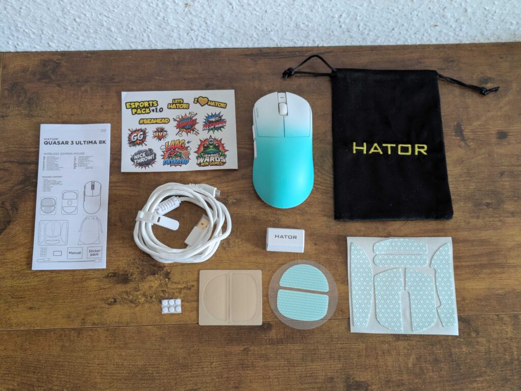 HATOR Quasar 3 ULTIMA 8K Wireless Lieferumfang (2)
