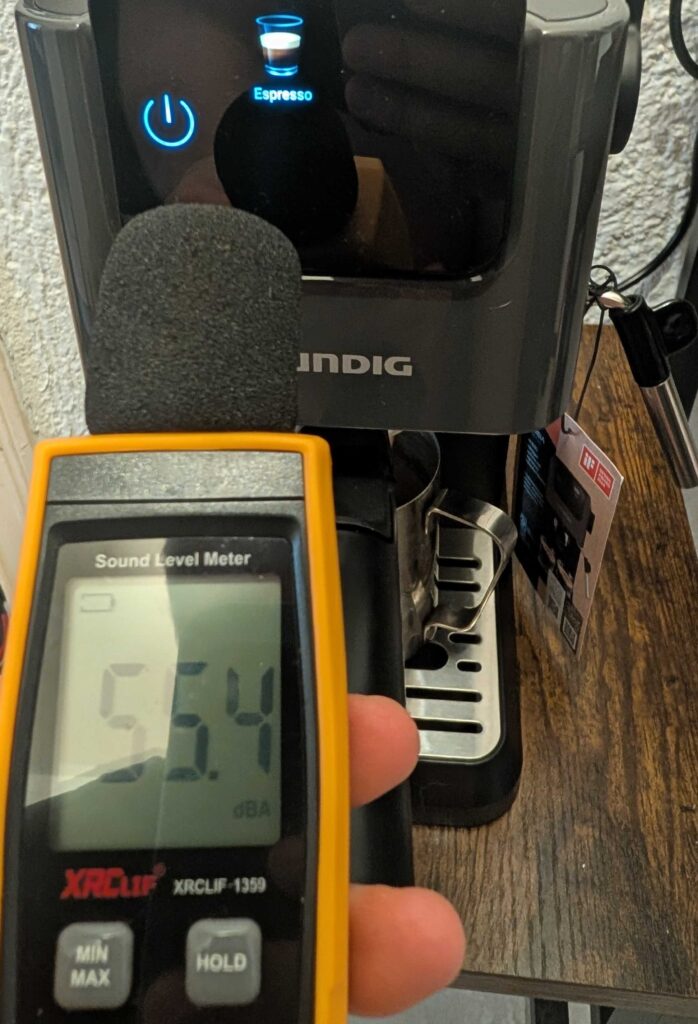 Lautstärke der Grundig KSM 4330 Siebträgermaschine