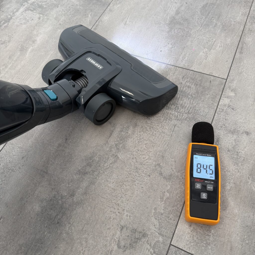 Leifheit 2in1 Akku-Staubsauger Stufe 2 Lautstärke