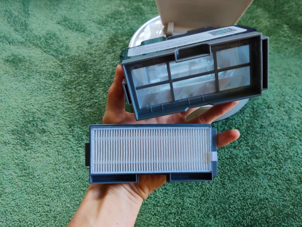 Lefant M210P Staubsauger-Roboter Filter ausgebaut