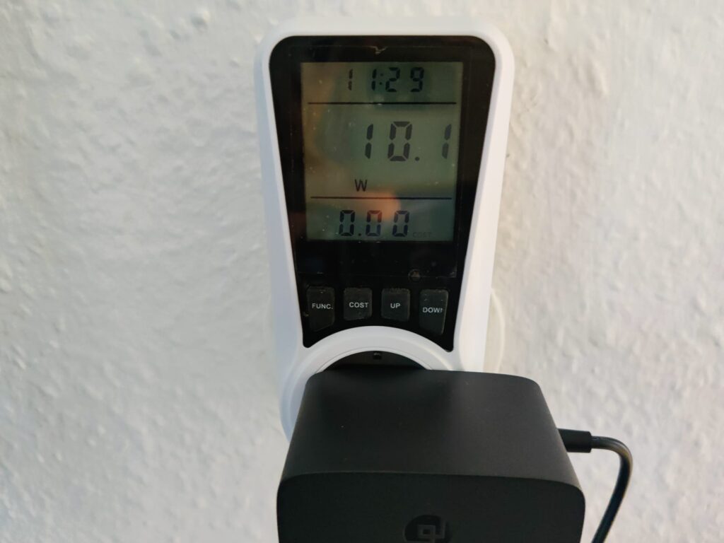 Lefant M210P Staubsauger-Roboter Stromverbrauch beim Laden