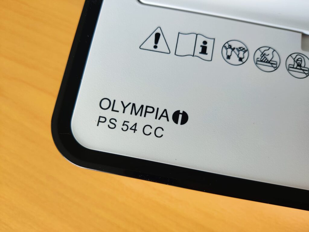 Olympia PS 54 CC Aktenvernichter Produktbezeichnung