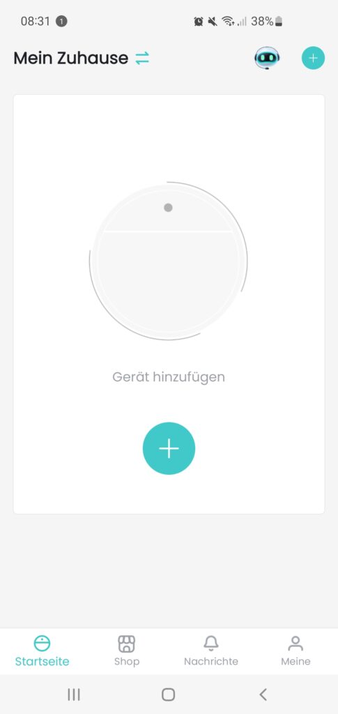 Lefant M210P Staubsauger-Roboter App Gerät hinzufügen