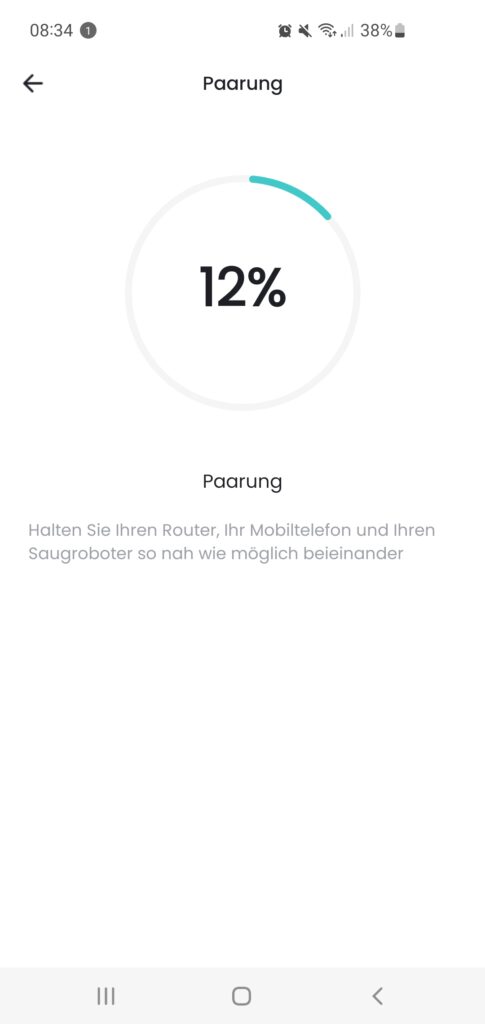 Lefant M210P Staubsauger-Roboter App Kopplung