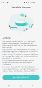 Lefant M210P Staubsauger-Roboter App Nutzungshinweise