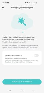 Lefant M210P Staubsauger-Roboter App Teppichverstärkung