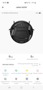 Lefant M210P Staubsauger-Roboter App Bereitschaftszustand
