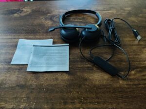Jabra Evolve 10 Headset mit Zubehör