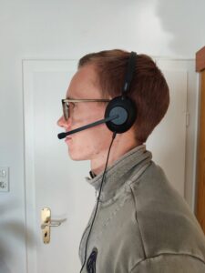 Jabra Evolve 10 Headset Tragekomfort von der Seite