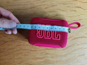 JBL Go 5 Lautsprecher gemessene Länge