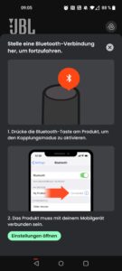 JBL Go 5 Lautsprecher App Bluetooth-Verbindung