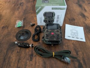 Wildkamera Mini 301 gesamter Lieferumfang