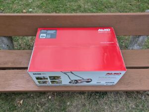 AL-KO Razor Cut 38.1 HM Comfort Spindelmäher Verpackung von oben