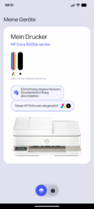 HP Envy 6520e Tintenstrahldrucker App (2)