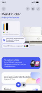 HP Envy 6520e Tintenstrahldrucker App (4)