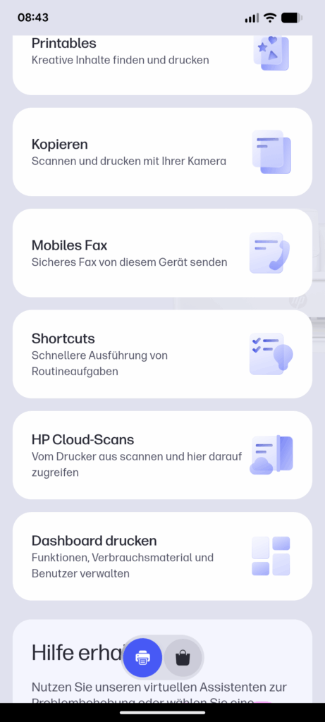 HP Envy 6520e Tintenstrahldrucker App (7)