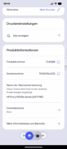 HP Envy 6520e Tintenstrahldrucker App (9)