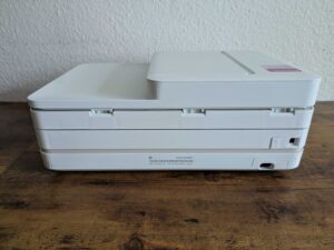 HP Envy 6520e Tintenstrahldrucker Bild von hinten