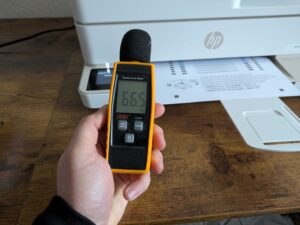HP Envy 6520e Tintenstrahldrucker Lautstärke