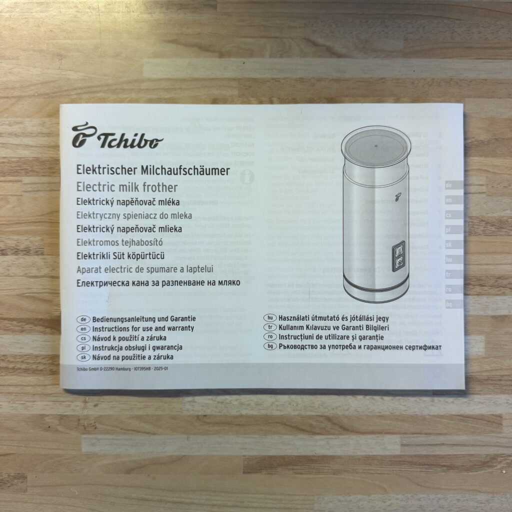 Tchibo Elektrischer Milchaufschäumer Bedienungsanleitung