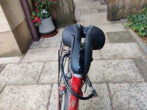 Dunlop Gel Comfort Fahrradsattel auf Citybike montiert