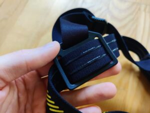 Ledlenser HF7R Pro Stirnlampe Rückseite Band verstellen