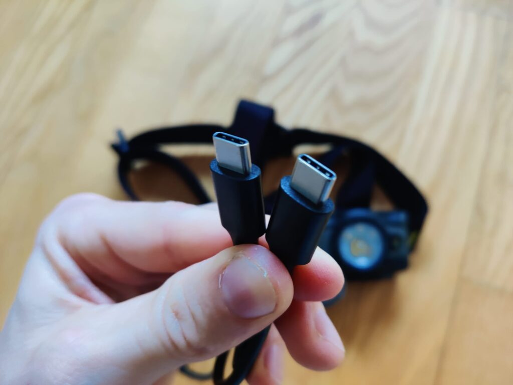 Ledlenser HF7R Pro Stirnlampe USB-C-Ladekabel