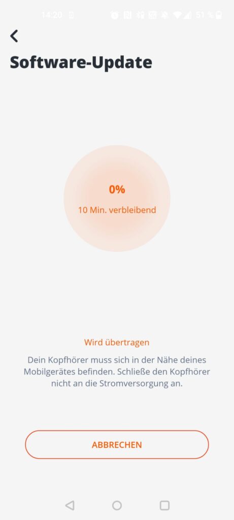 JBL Tune 730BT Over-Ear-Kopfhörer App Sofware-Update