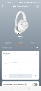 JBL Tune 730BT Over-Ear-Kopfhörer App Equalizer