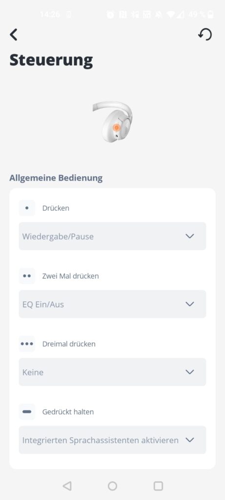 JBL Tune 730BT Over-Ear-Kopfhörer App Steuerung
