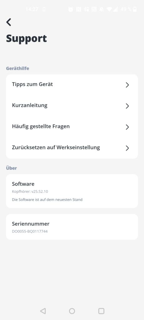 JBL Tune 730BT Over-Ear-Kopfhörer App Support